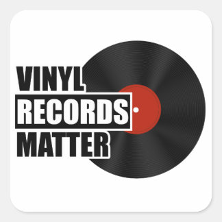 Adesivo Quadrado Vinil Records Matter Square
