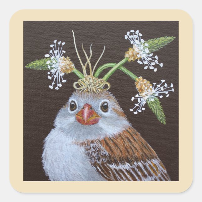 Adesivo Quadrado Vinnie os autocolantes do campo (Frente)