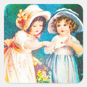 Adesivo Quadrado Vintage