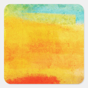 Adesivo Quadrado Vintage Abstrato Painting