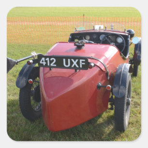 Adesivo Quadrado Vintage Austin 7 Sportscar