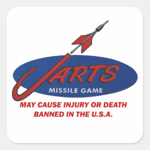 Adesivo Quadrado Vintage Jarts Sticker!