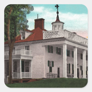 Adesivo Quadrado Vintage Mount Vernon