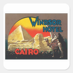 Adesivo Quadrado Vintage o Cairo Egipto