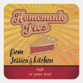 Adesivo Quadrado Vintage retro tipografia homicida