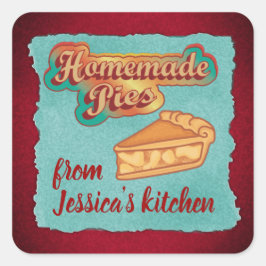 Adesivo Quadrado Vintage retro tipografia homicida