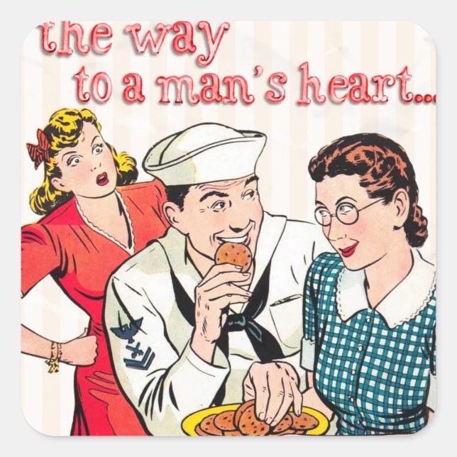 Adesivo Quadrado Vintage Sailor (Frente)