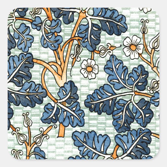 Adesivo Quadrado Vintage Vine (Frente)