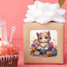 Vintagem de gato bonito