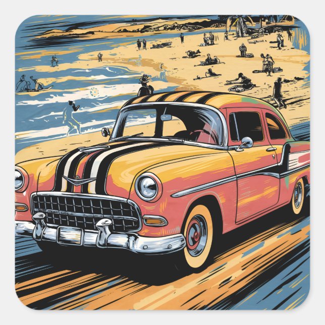 Adesivo Quadrado VintageVibes (Frente)