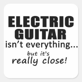 Adesivo Quadrado Violão elétrico não é tudo