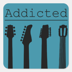 Adesivo Quadrado Violão viciado