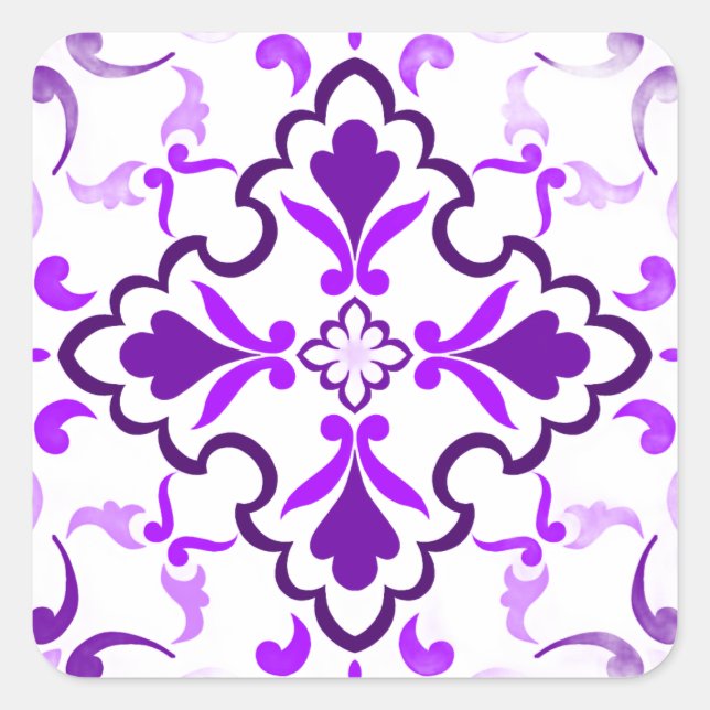 Adesivo Quadrado Violeta (Frente)