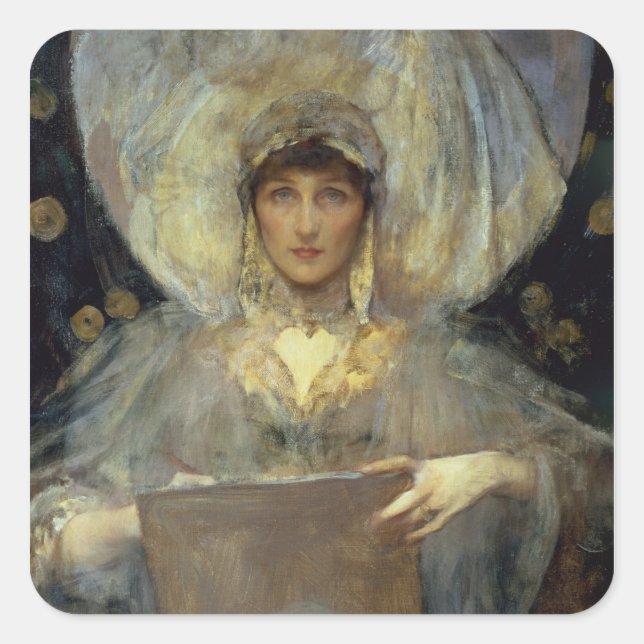 Adesivo Quadrado Violeta, Duquesa da Rutlândia (Frente)