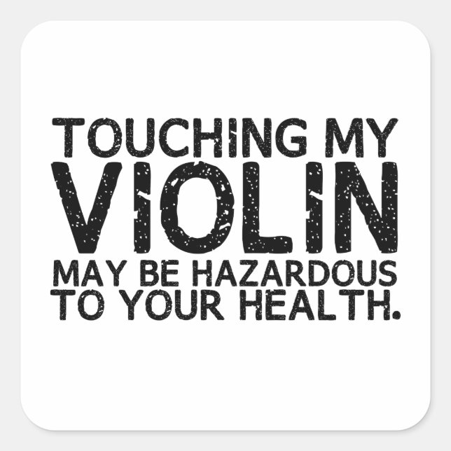 Adesivo Quadrado Violin Hazard (Frente)