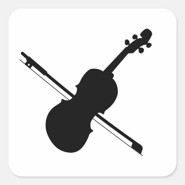 Adesivo Quadrado Violin Sticker (Frente)