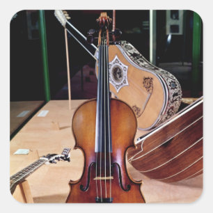 Adesivo Quadrado Violino, por Stradivari, Cremona, 1699 (foto;