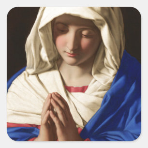 Adesivo Quadrado Virgem Maria