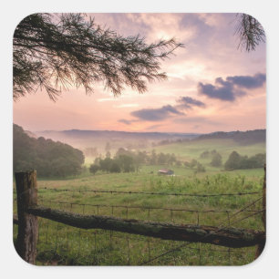 Adesivo Quadrado Virginia Sunset