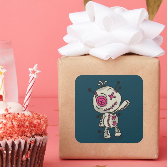 Adesivo Quadrado Vírgulas quadradas do Voodoo (Festa)