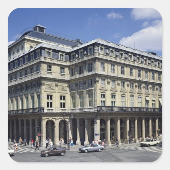 Adesivo Quadrado Visão da fachada do Teatro Francais (Frente)