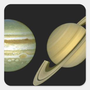 Adesivo Quadrado Visão de longo prazo solar do ~ de Sytem