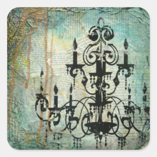 Adesivo Quadrado Vision To Have Chandelier Sticker
