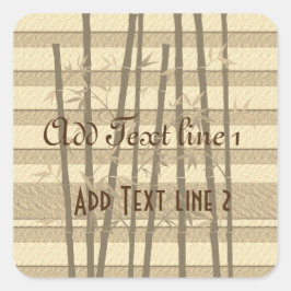 Adesivo Quadrado Visita de Feriados Dourados