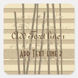 Adesivo Quadrado Visita de Feriados Dourados