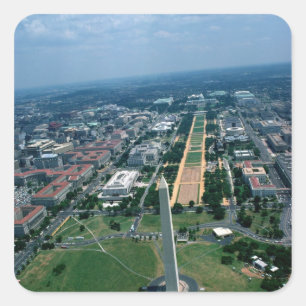 Adesivo Quadrado Vista aérea da alameda nacional