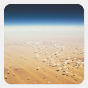 Adesivo Quadrado Vista aérea de um deserto
