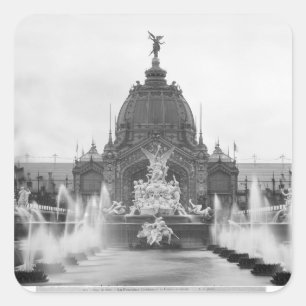 Adesivo Quadrado Vista da abóbada central e da fonte