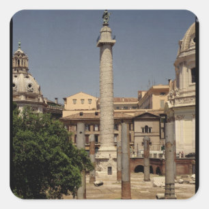 Adesivo Quadrado Vista da coluna de Trajan, ANÚNCIO 113