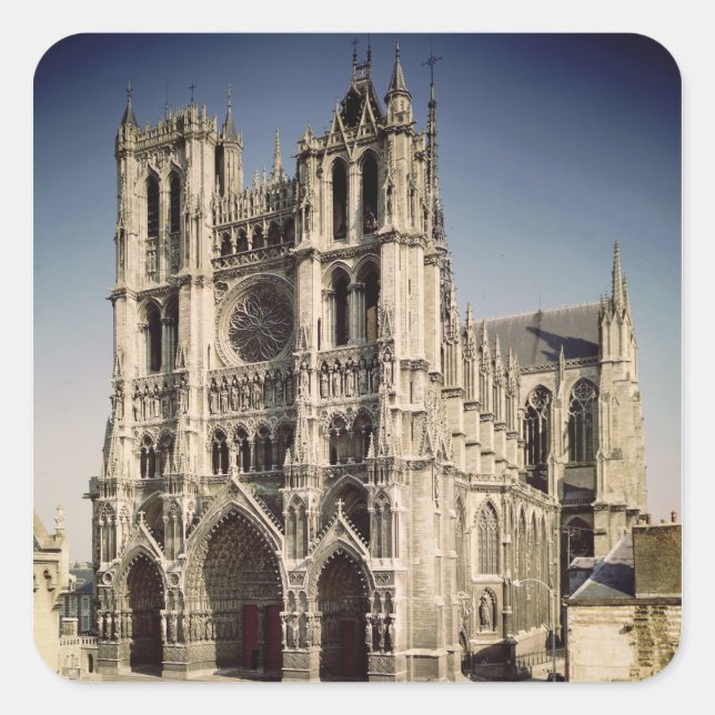 Adesivo Quadrado Vista da Facada Ocidental, c.1220-70 (Frente)