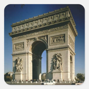 Adesivo Quadrado Vista da fachada do leste, terminada 1806-86