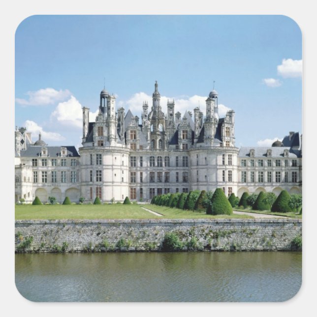 Adesivo Quadrado Vista da fachada noroeste, 1519-46 (Frente)