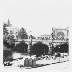 Adesivo Quadrado Vista da ponte de Moltke