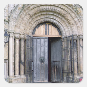 Adesivo Quadrado Vista da porta norte da catedral de Durham