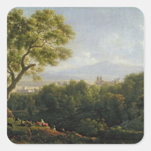 Adesivo Quadrado Vista de Frascati
