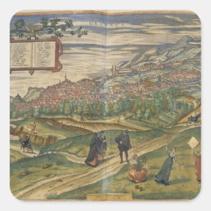 Adesivo Quadrado Vista de Granada