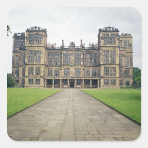 Adesivo Quadrado Vista de Hardwick Hall