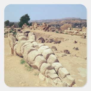 Adesivo Quadrado Vista de uma das estátuas gigantes de Telemon