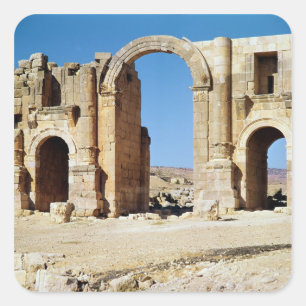 Adesivo Quadrado Vista do arco triunfal, ANÚNCIO c.129 construído