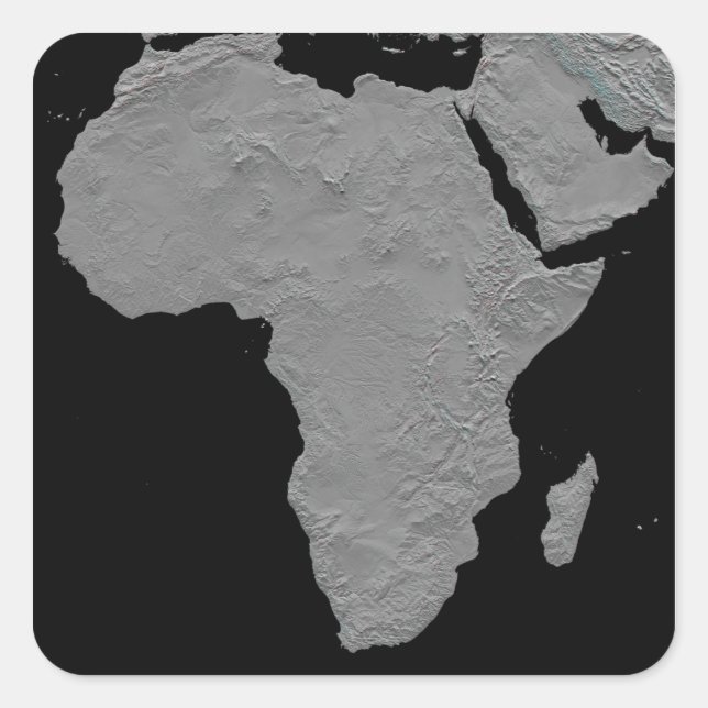 Adesivo Quadrado Vista estereoscópica da América do Norte (Frente)