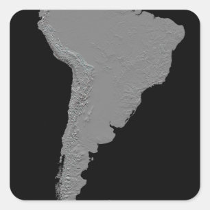 Adesivo Quadrado Vista estereoscopicamente de Ámérica do Sul