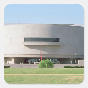 Adesivo Quadrado Vista exterior do Hirshhorn Museu, 1974)