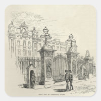 Vista frontal do Palácio de Buckingham
