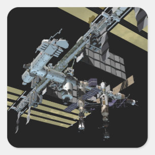 Adesivo Quadrado Vista gerada por computador 13