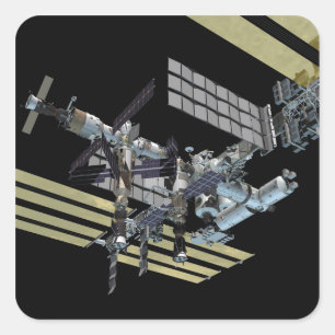 Adesivo Quadrado Vista gerada por computador 14