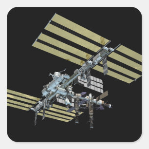 Adesivo Quadrado Vista gerada por computador 9